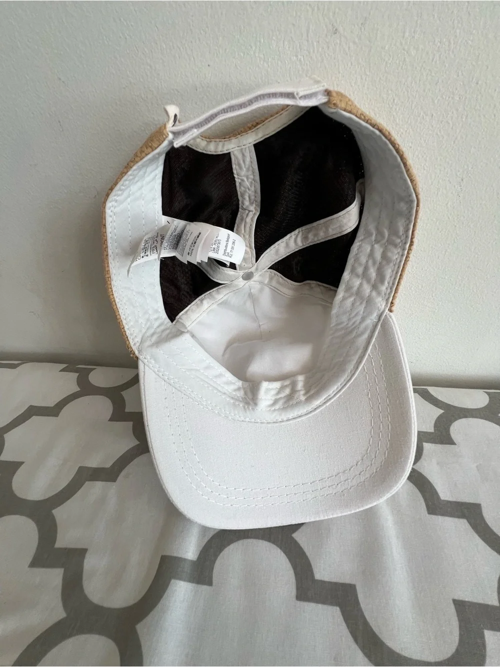 Roxy White and Tan Two-Tone Baseball Cap